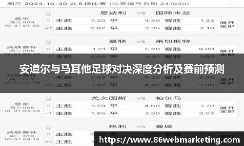 安道尔与马耳他足球对决深度分析及赛前预测